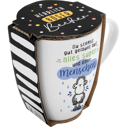 Sheepworld Becher mit Spruch | 350ml | Motiv "Menschen"