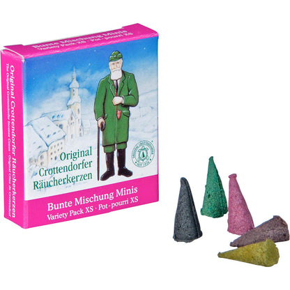 Original Crottendorfer - Mini Incense Cones - Scent: Assorted - Quantity: Assorted pieces - Size: XS - Made in Germany