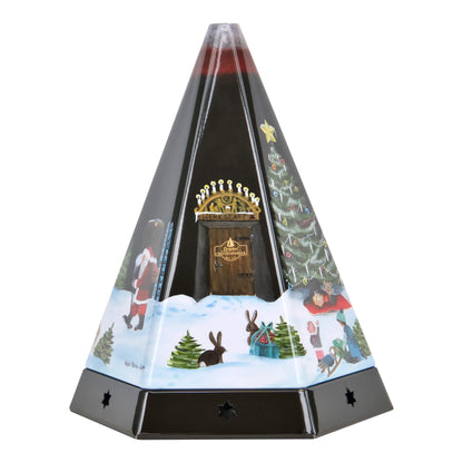 Crottendorf Incense Pyramid/Metal Incense Burner - with integrated incense cone holder for size M - Dimensions: 11.5 x 10 x 13.7 cm - Made in Germany
