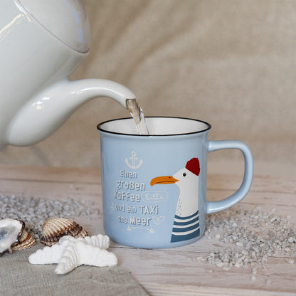 H:PPY life XL Mug with Motif | Favorite Porcelain Mug, Mug with Saying, 55 cl, with Gift Sleeve | Gift for Friend