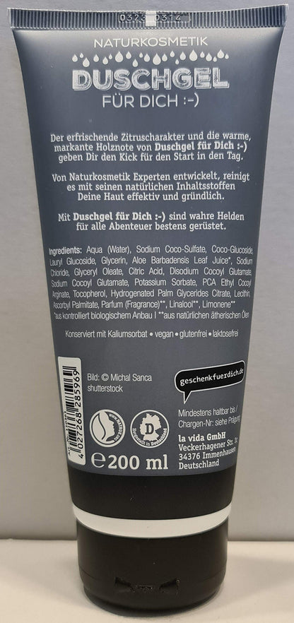 Duschgel für Dich, "HELD DES TAGES", Naturkosmetik für wahre Helden