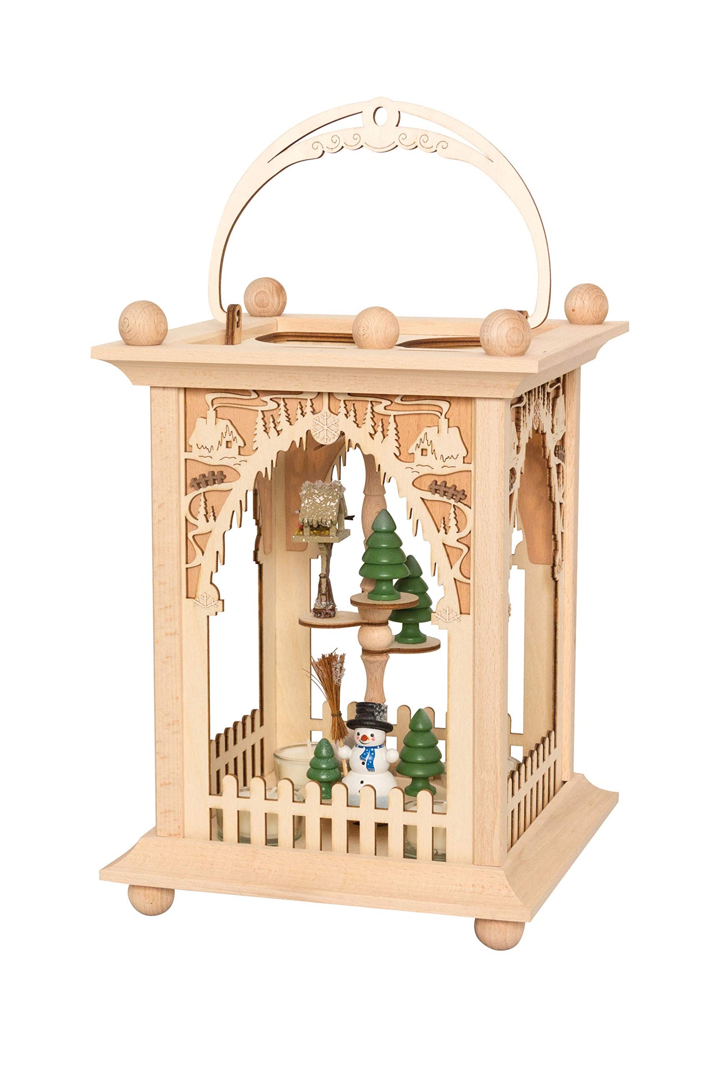 Kuhnert Pyramid Lantern - Mix of Christmas pyramid and lantern - Made in Germany