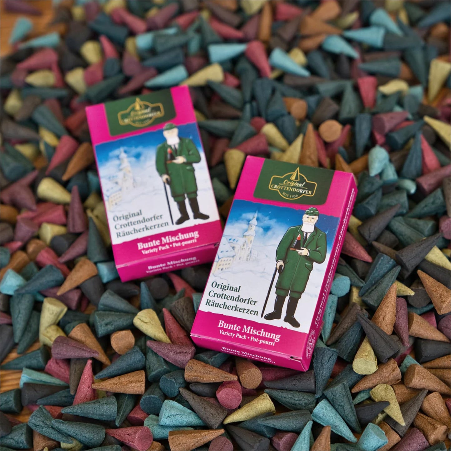Original Crottendorfer - Incense Cones - Scent: various - Quantity: 24 pieces - Size: M - Made in Germany