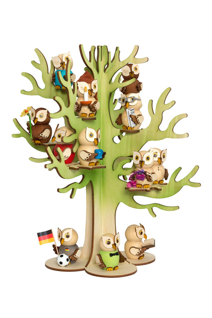 Kuhnert - Albero delle civette - Albero deciduo da tavolo - Posti per 12 mini civette - Altezza: 45 cm - Fatto in Germania