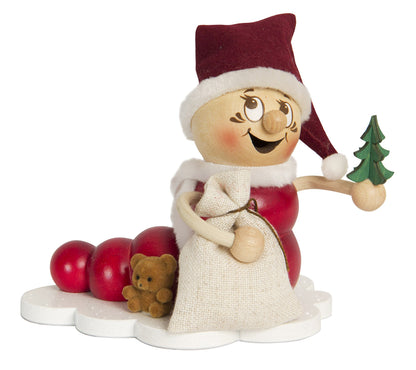 Drechslerei Kuhnert Smoking Man/Incense Smoker Figurine - Rudi and ROSI made of wood - Smoking Worm in various designs - Height: approx. 14cm - Made in Germany