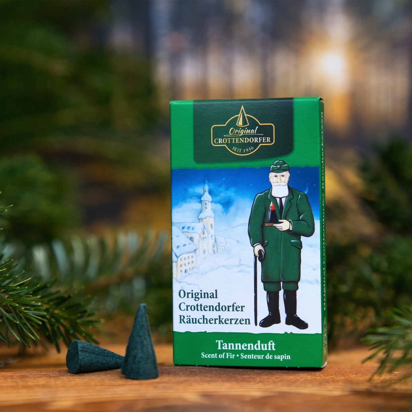 Crottendorfer Incense Cones, Set of 10 (10 x 24 pcs), Fir Scent
