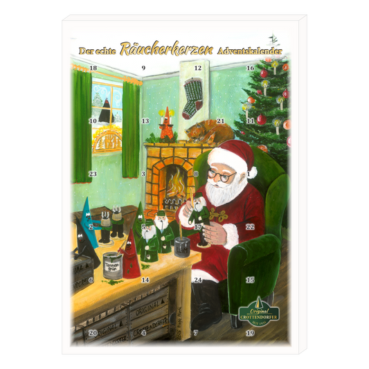 Incense Cone Advent Calendar, Design: Santa Claus