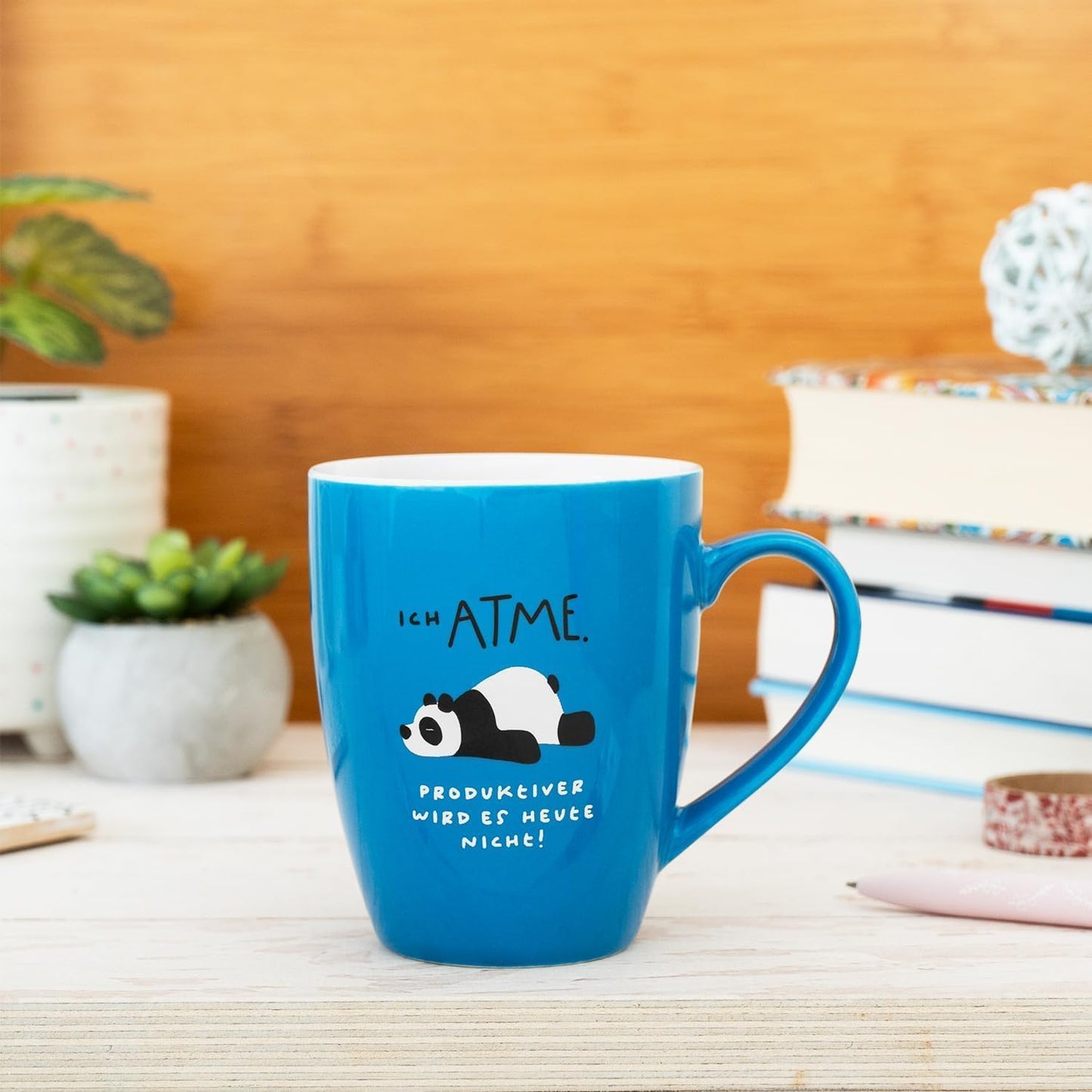 Sheepworld Mug with Saying | 350ml | Design "I breathe..."