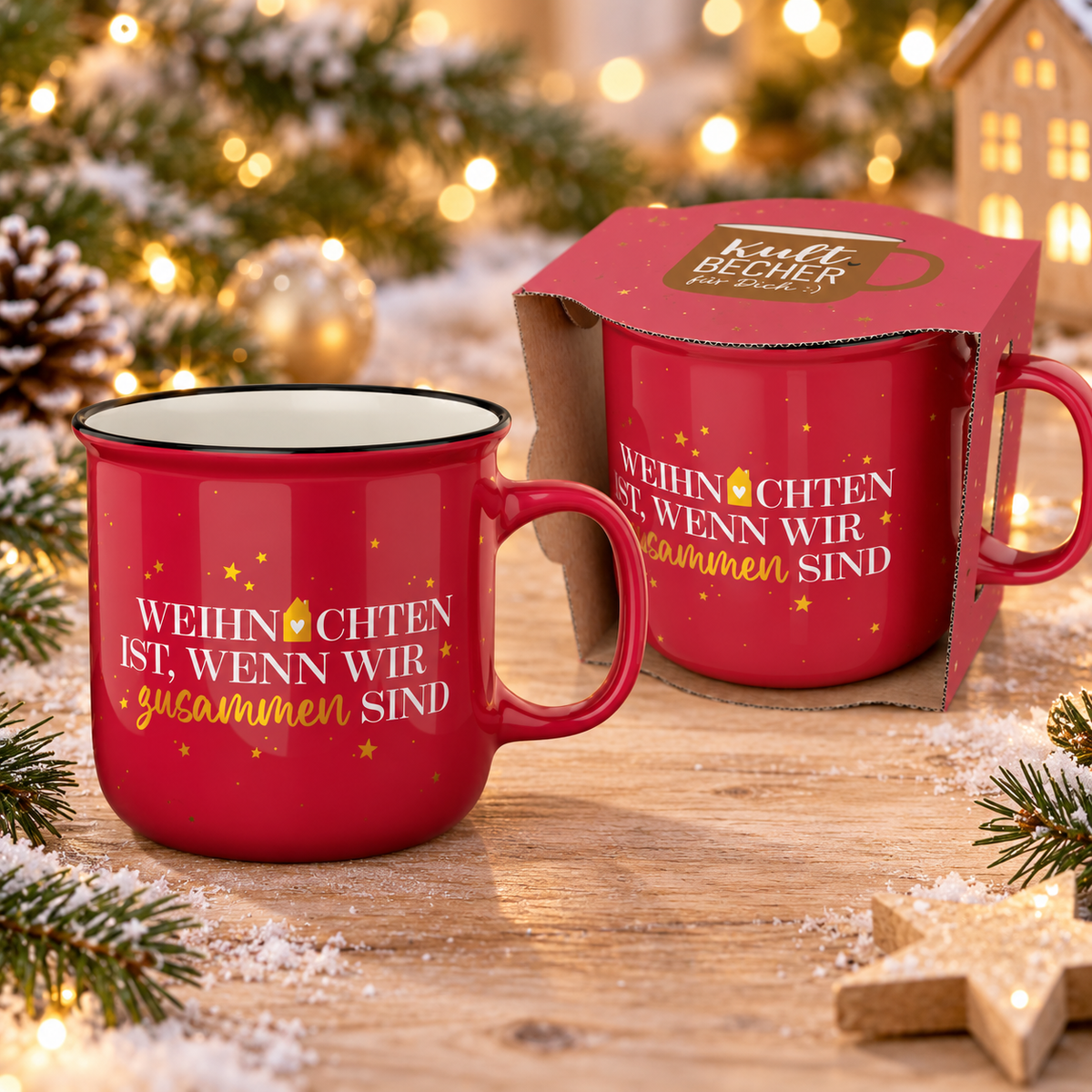 la Vida Kultbecher für Dich, Weihnachten, 250 ml
