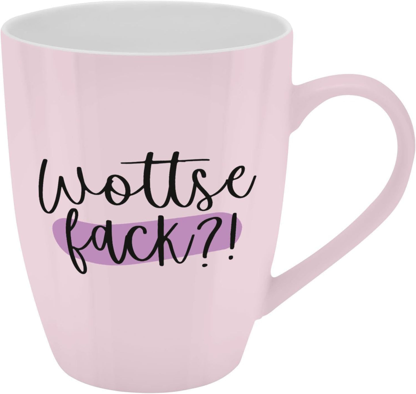 Sheepworld Mug with Saying | 350ml | Design "Wottse fack?!"