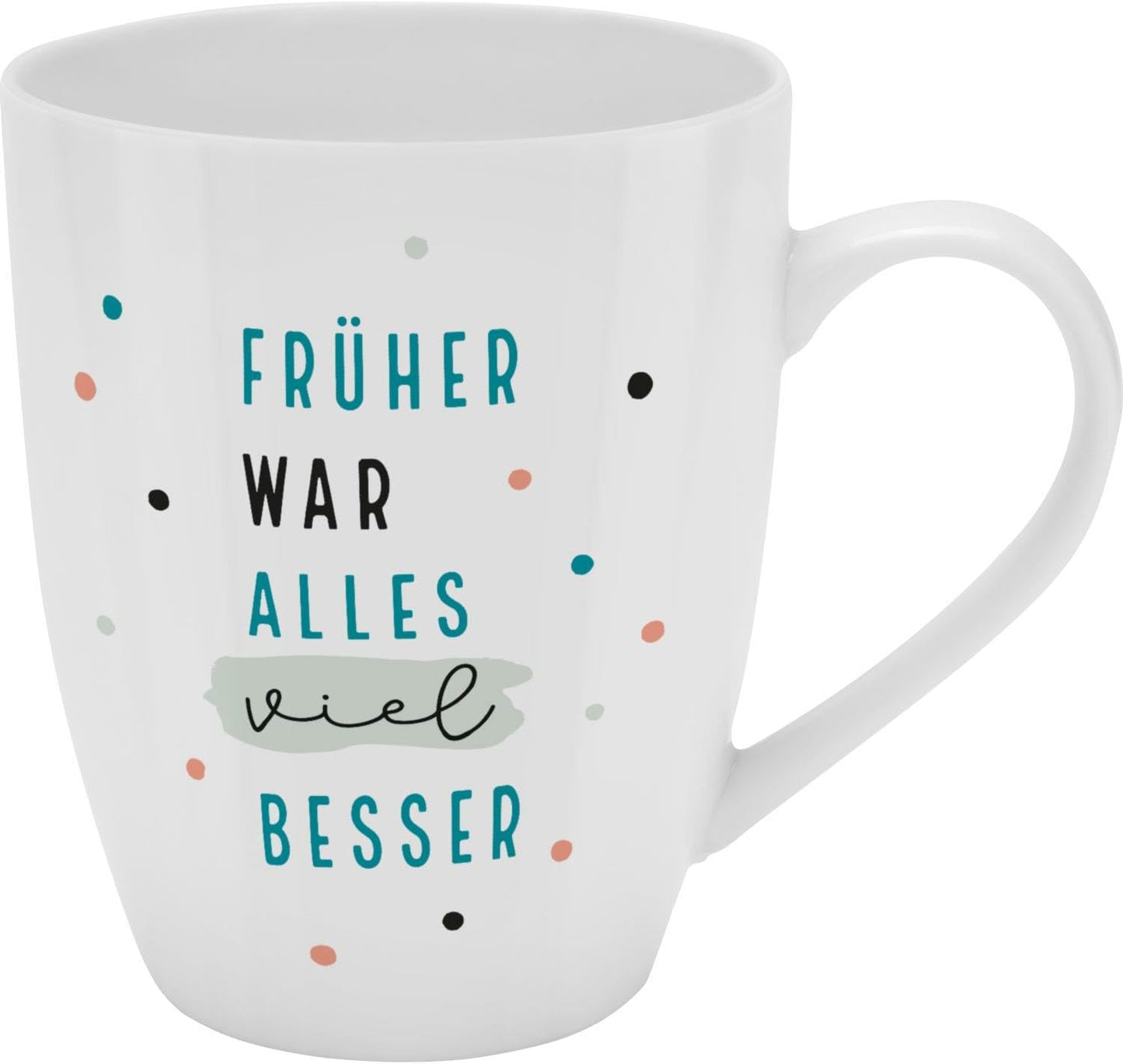 Sheepworld Mug with Saying | 350ml | Design "Früher..."