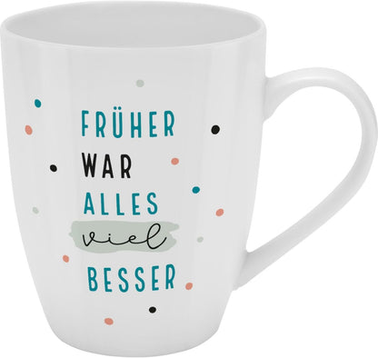 Sheepworld Mug with Saying | 350ml | Design "Früher..."