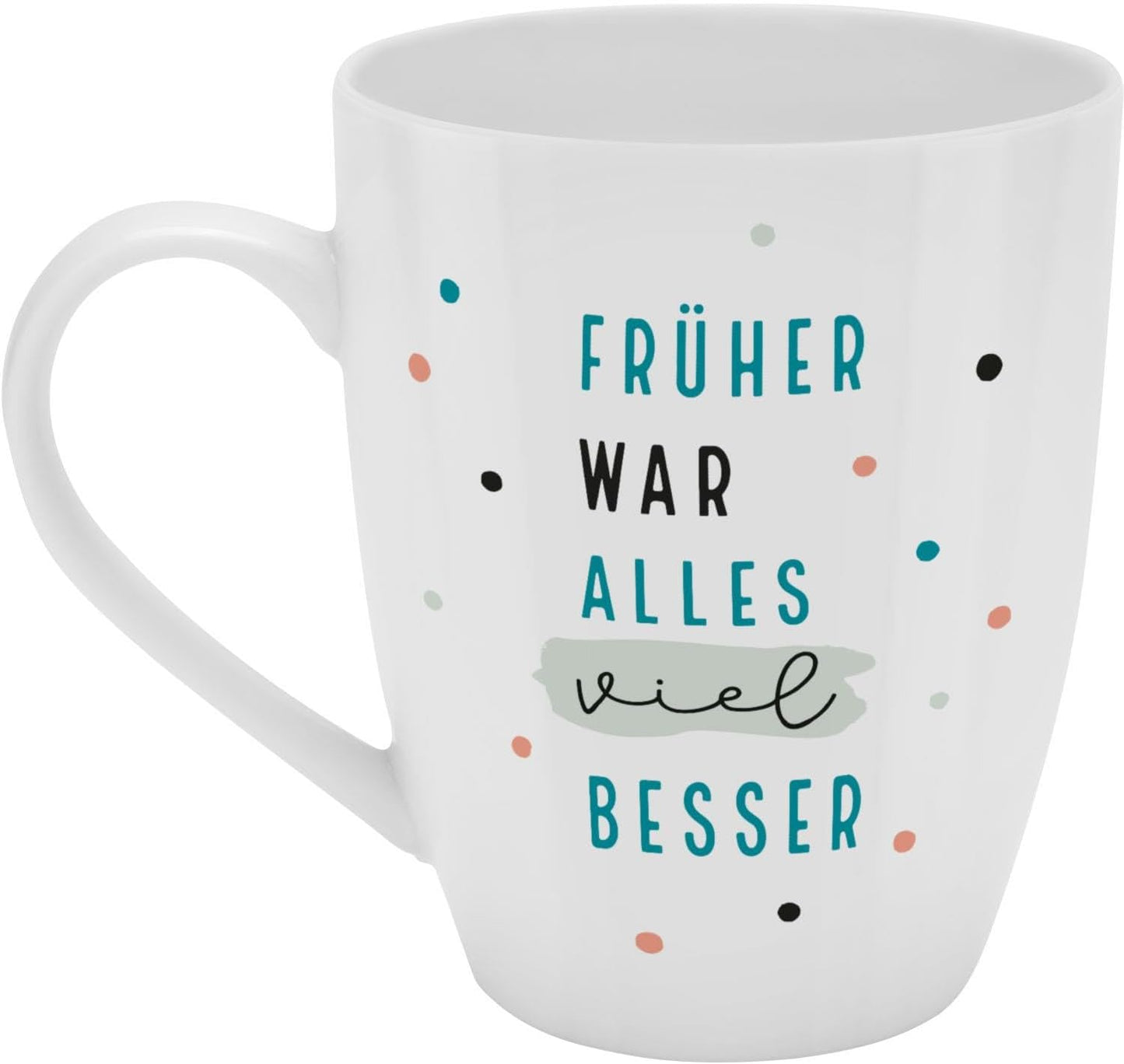 Sheepworld Mug with Saying | 350ml | Design "Früher..."