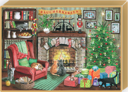 Incense Cone Advent Calendar, Design: Cats