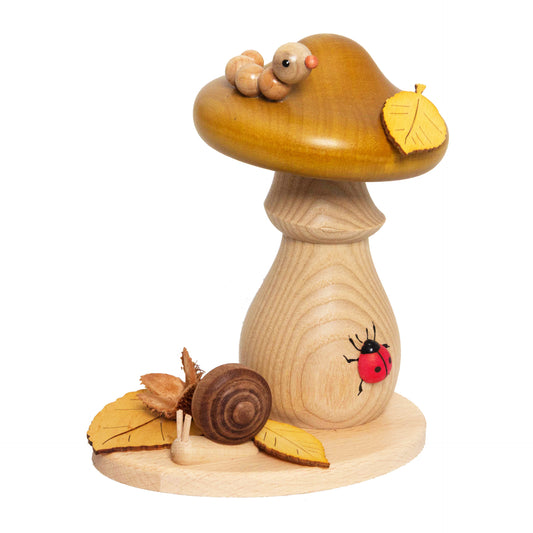 Drechslerei Kuhnert Smoking Mushroom | Greenling | 14 cm
