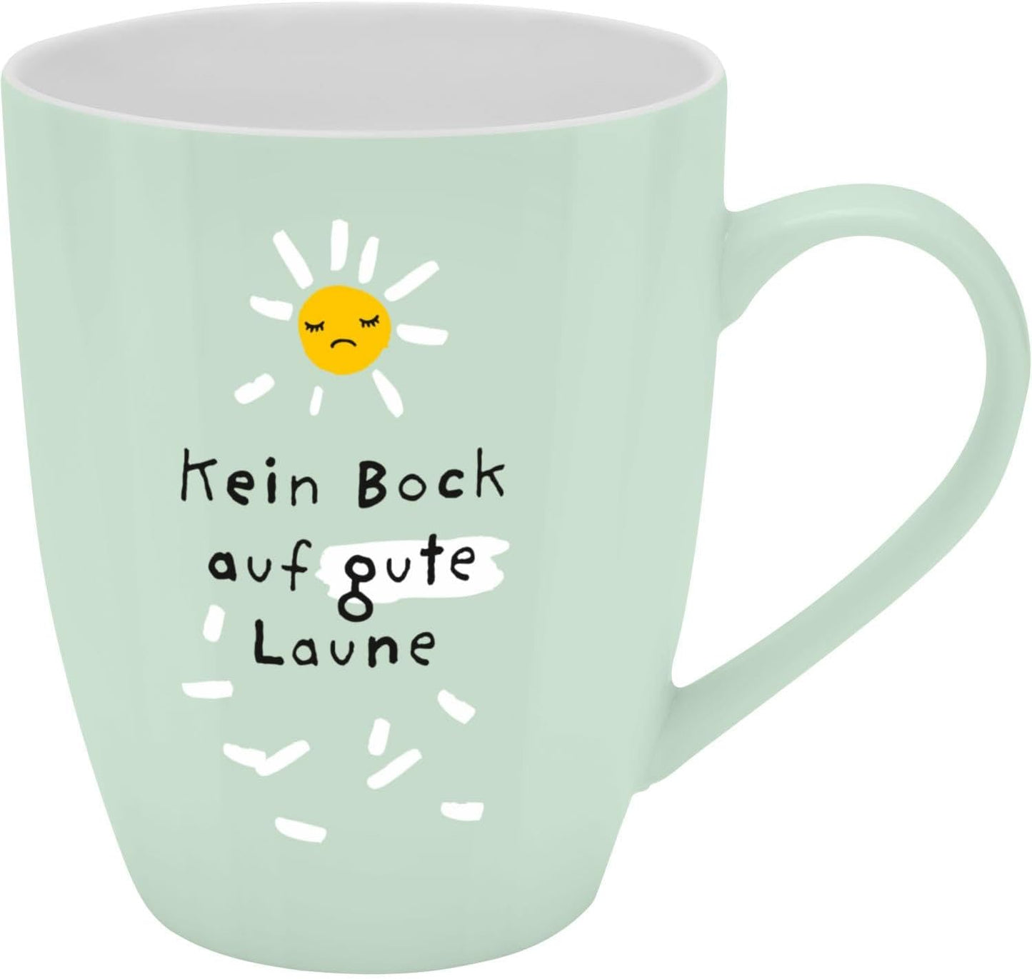 Sheepworld Becher mit Spruch | 350ml | Motiv "Kein Bock auf gute Laune"