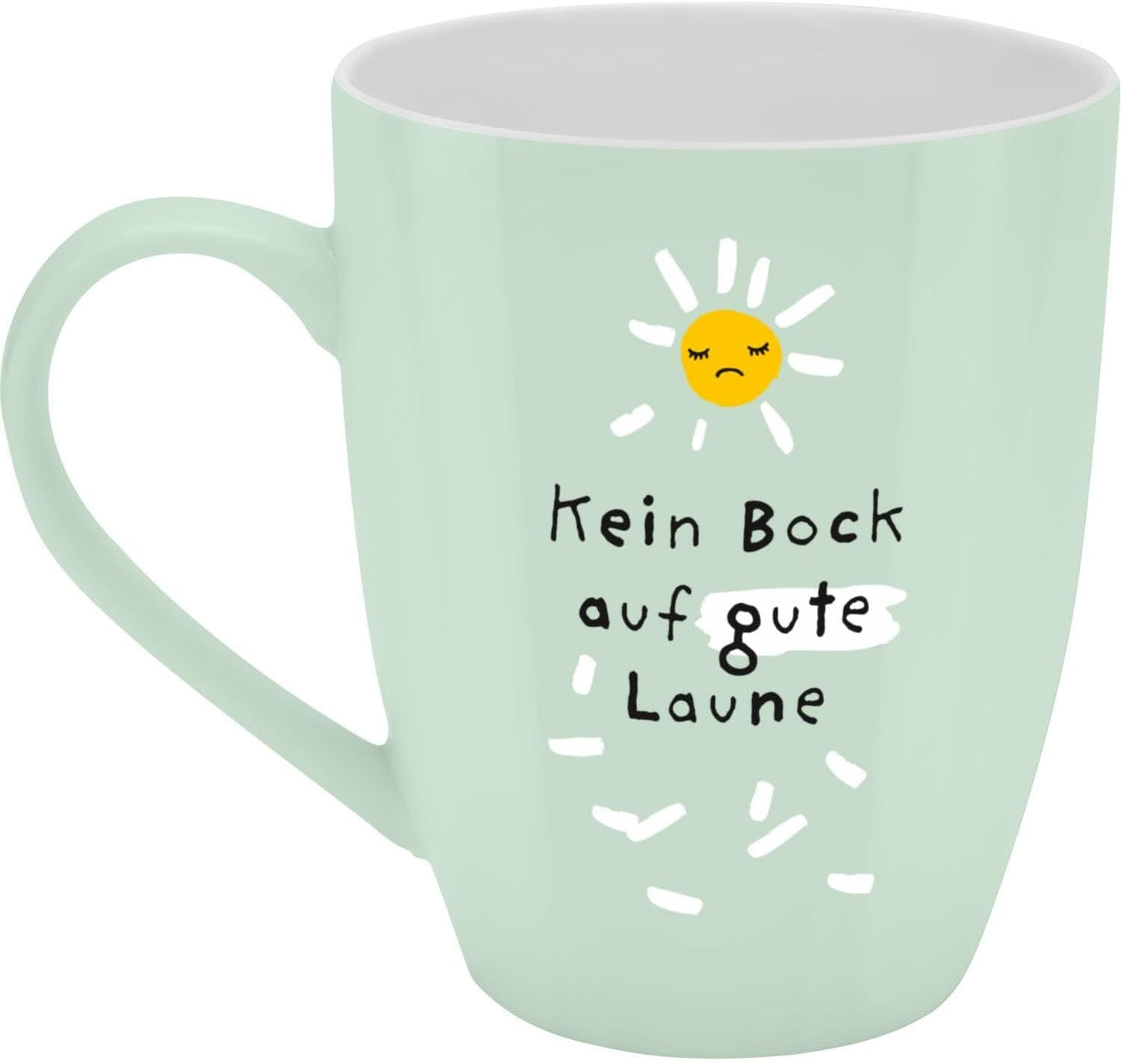 Sheepworld Becher mit Spruch | 350ml | Motiv "Kein Bock auf gute Laune"