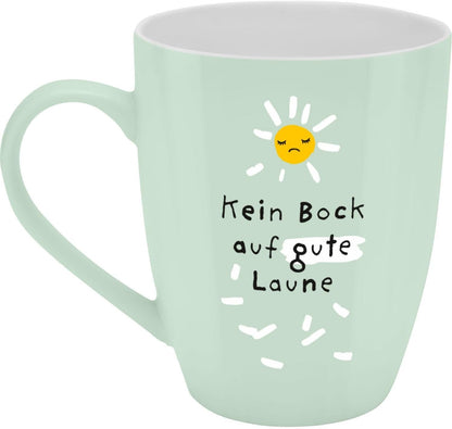 Sheepworld Becher mit Spruch | 350ml | Motiv "Kein Bock auf gute Laune"