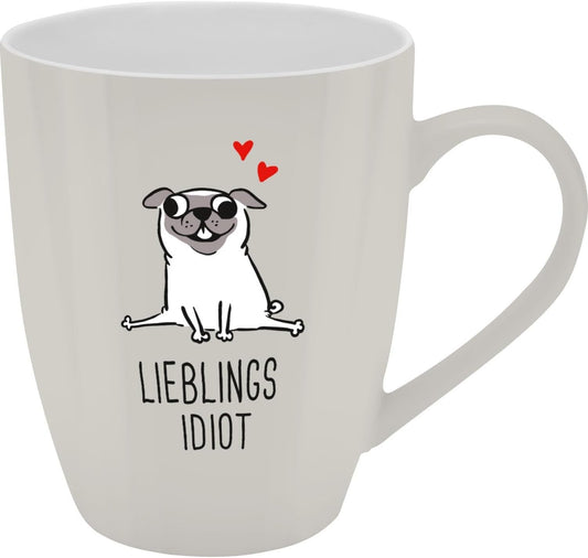Sheepworld Mug with Quote | 350ml | Design "Favorite Idiot"