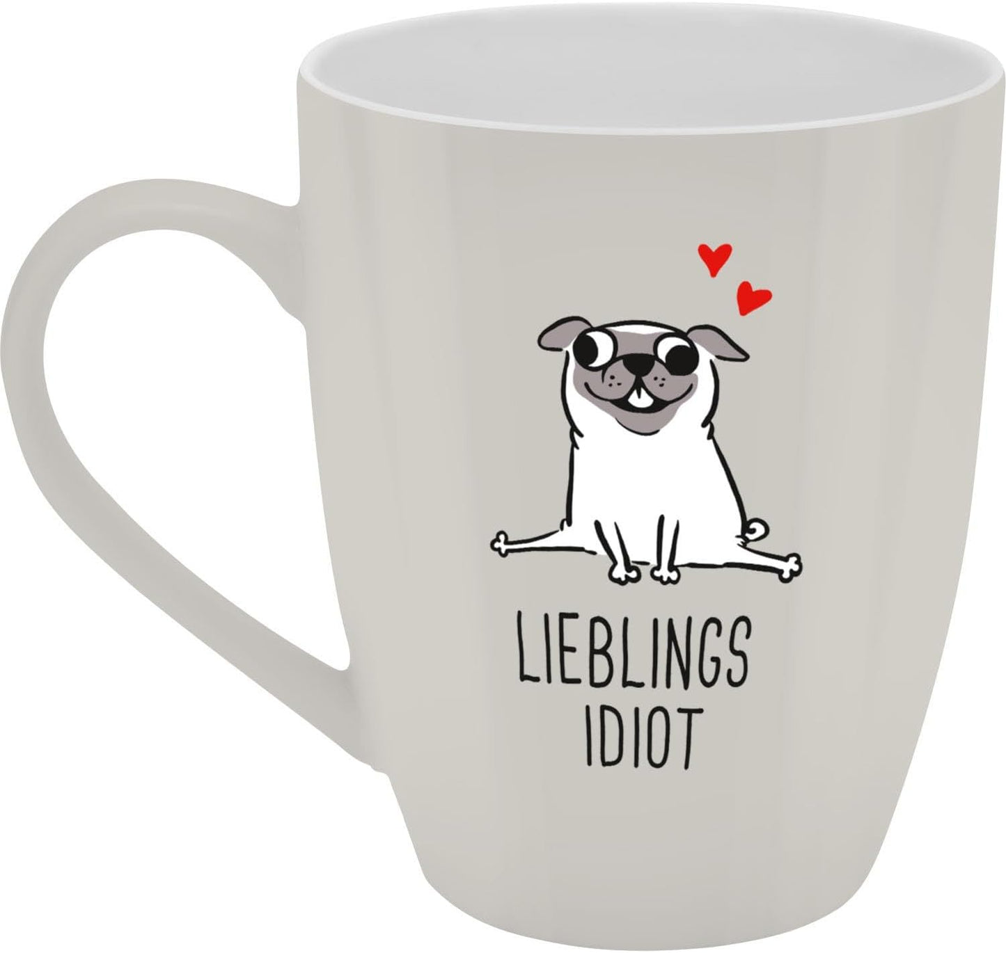 Sheepworld Mug with Quote | 350ml | Design "Favorite Idiot"