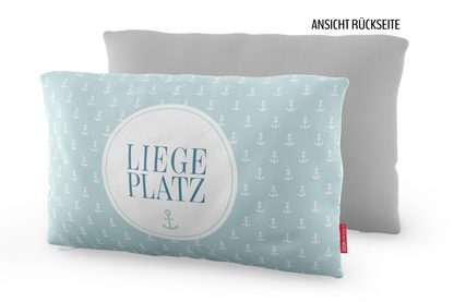 La Vida Cotton Pillow, "Liegeplatz", Rectangular, 40 x 25 cm