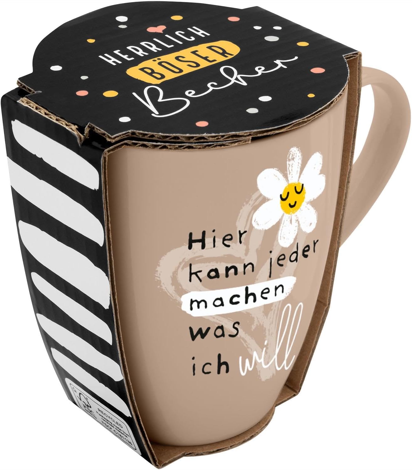Sheepworld Becher mit Spruch | 350ml | Motiv "Nett kann ich auch..."