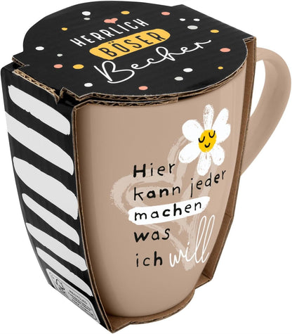 Sheepworld Becher mit Spruch | 350ml | Motiv "Nett kann ich auch..."