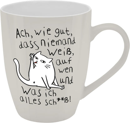 Sheepworld Mug with Saying | 350ml | Design "Nobody Knows"