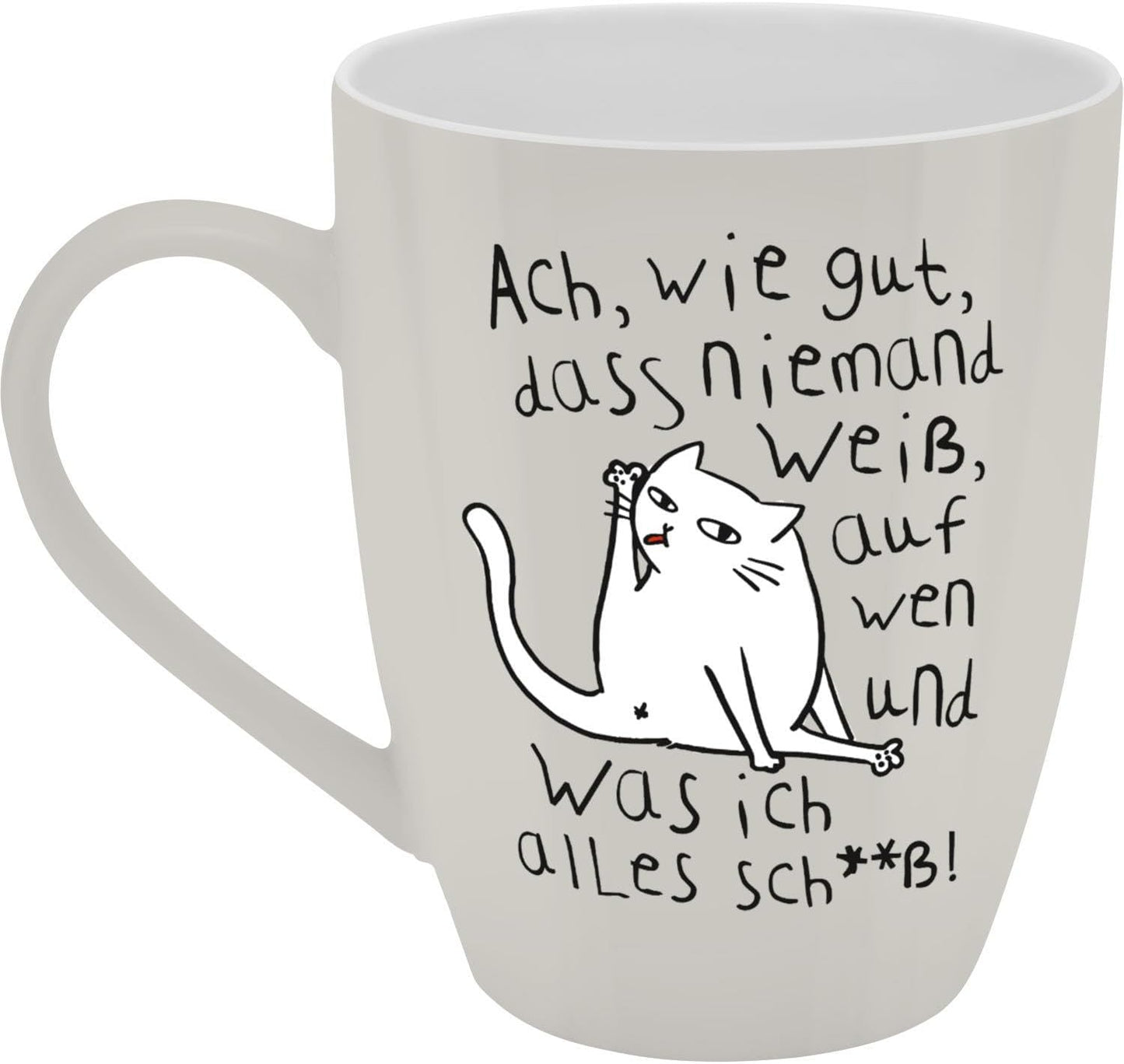 Sheepworld Mug with Saying | 350ml | Design "Nobody Knows"