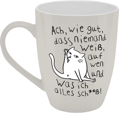 Sheepworld Mug with Saying | 350ml | Design "Nobody Knows"