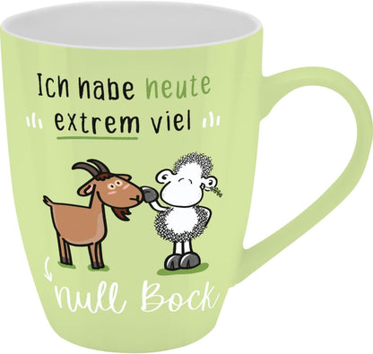 Sheepworld Mug with Slogan | 350ml | "null Bock" Design