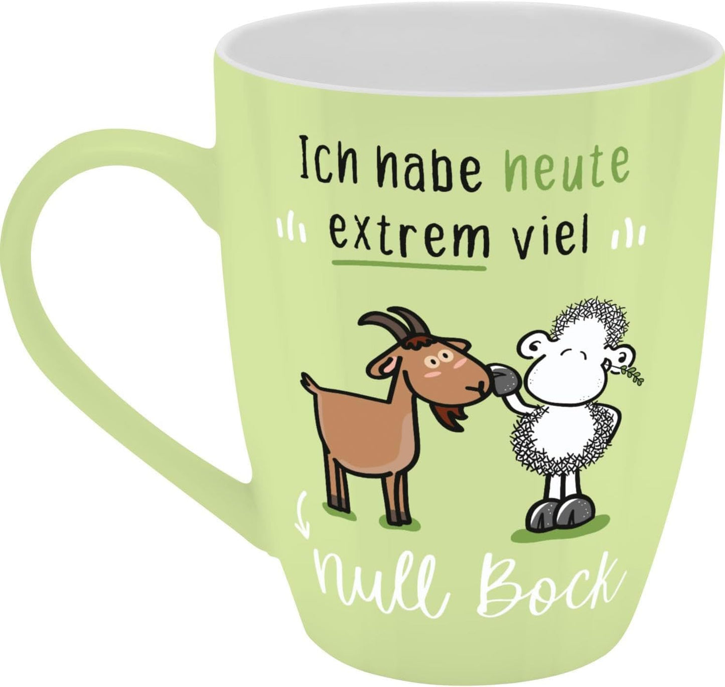 Sheepworld Mug with Slogan | 350ml | "null Bock" Design