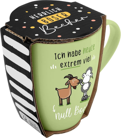 Sheepworld Mug with Slogan | 350ml | "null Bock" Design