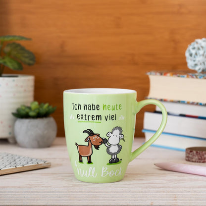 Sheepworld Mug with Slogan | 350ml | "null Bock" Design