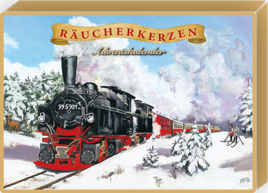 Incense Cone Advent Calendar, Design: Harz Narrow Gauge Railway