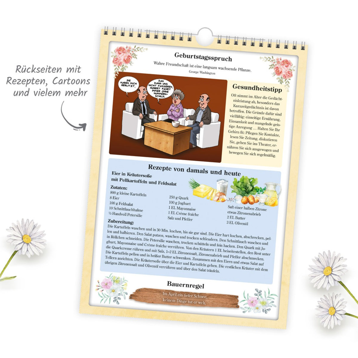 TRÖTSCH Rentner-Wand-Kalender 2027 Classic-Kalender 24 x 33 cm