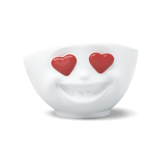 FIFTYEIGHT PRODUCTS / Schale „Herzlich“ (Porzellan, 500ml, Weiß, Made in Germany)