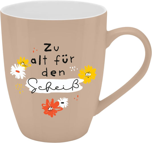 Sheepworld Becher mit Spruch | 350ml | Motiv "Zu alt für den Scheiß"