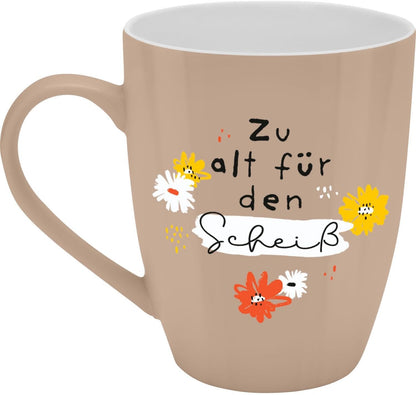 Sheepworld Becher mit Spruch | 350ml | Motiv "Zu alt für den Scheiß"