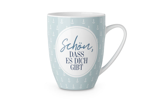 La Vida Mug for You | 250 ml | Porcelain Mug | "Glad You Exist" (Anchor)