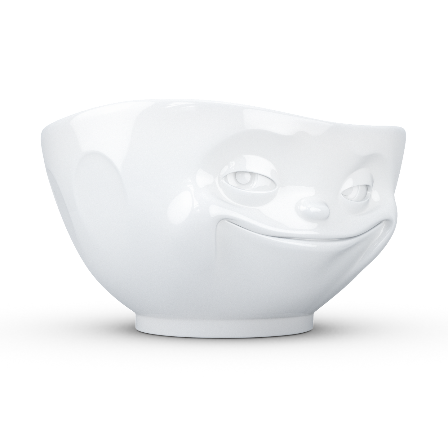 FIFTYEIGHT PRODUCTS / Tassen / Schale „Grinsend (Porzellan, 500ml, weiß, Made in Germany)