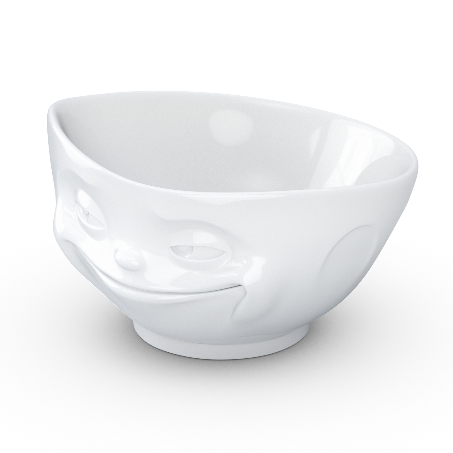 FIFTYEIGHT PRODUCTS / Tassen / Schale „Grinsend (Porzellan, 500ml, weiß, Made in Germany)