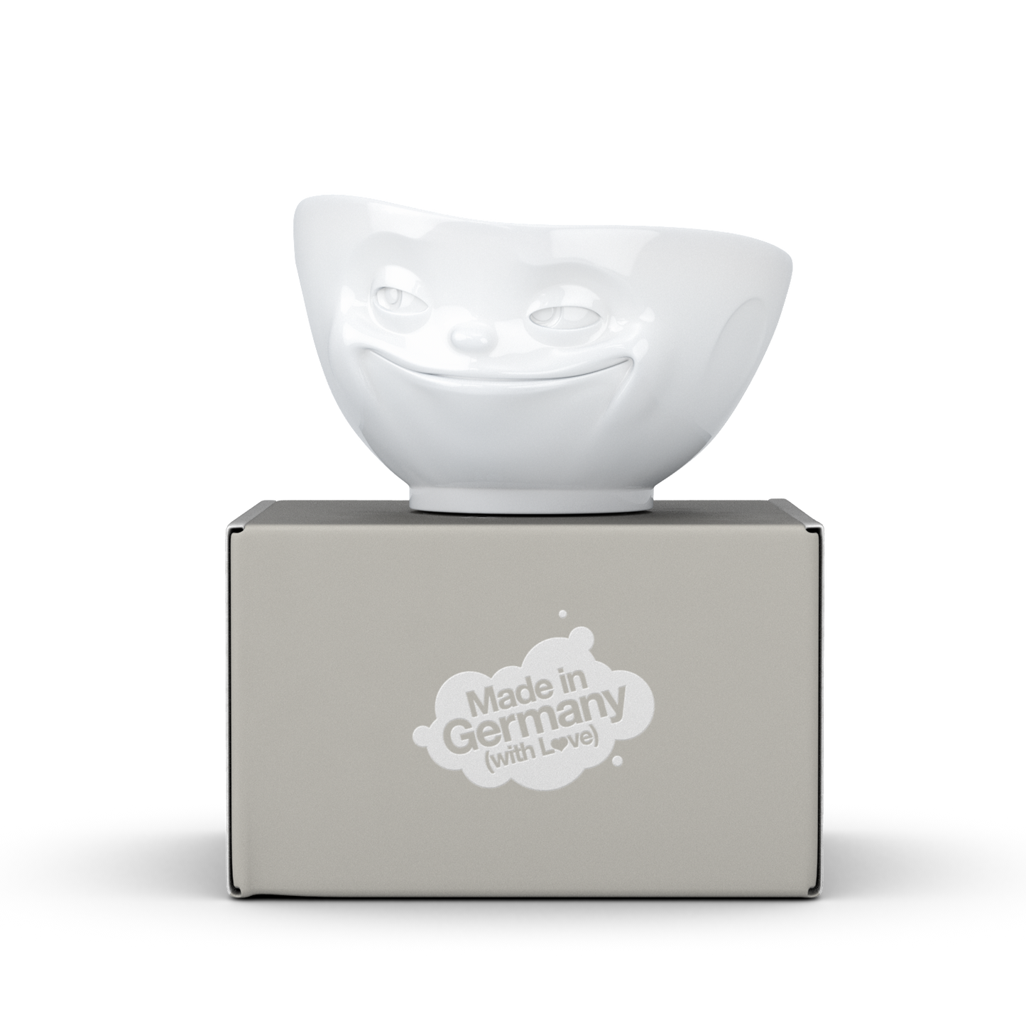 FIFTYEIGHT PRODUCTS / Tassen / Schale „Grinsend (Porzellan, 500ml, weiß, Made in Germany)