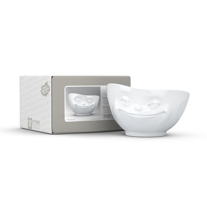 FIFTYEIGHT PRODUCTS / Tassen / Schale „Grinsend (Porzellan, 500ml, weiß, Made in Germany)