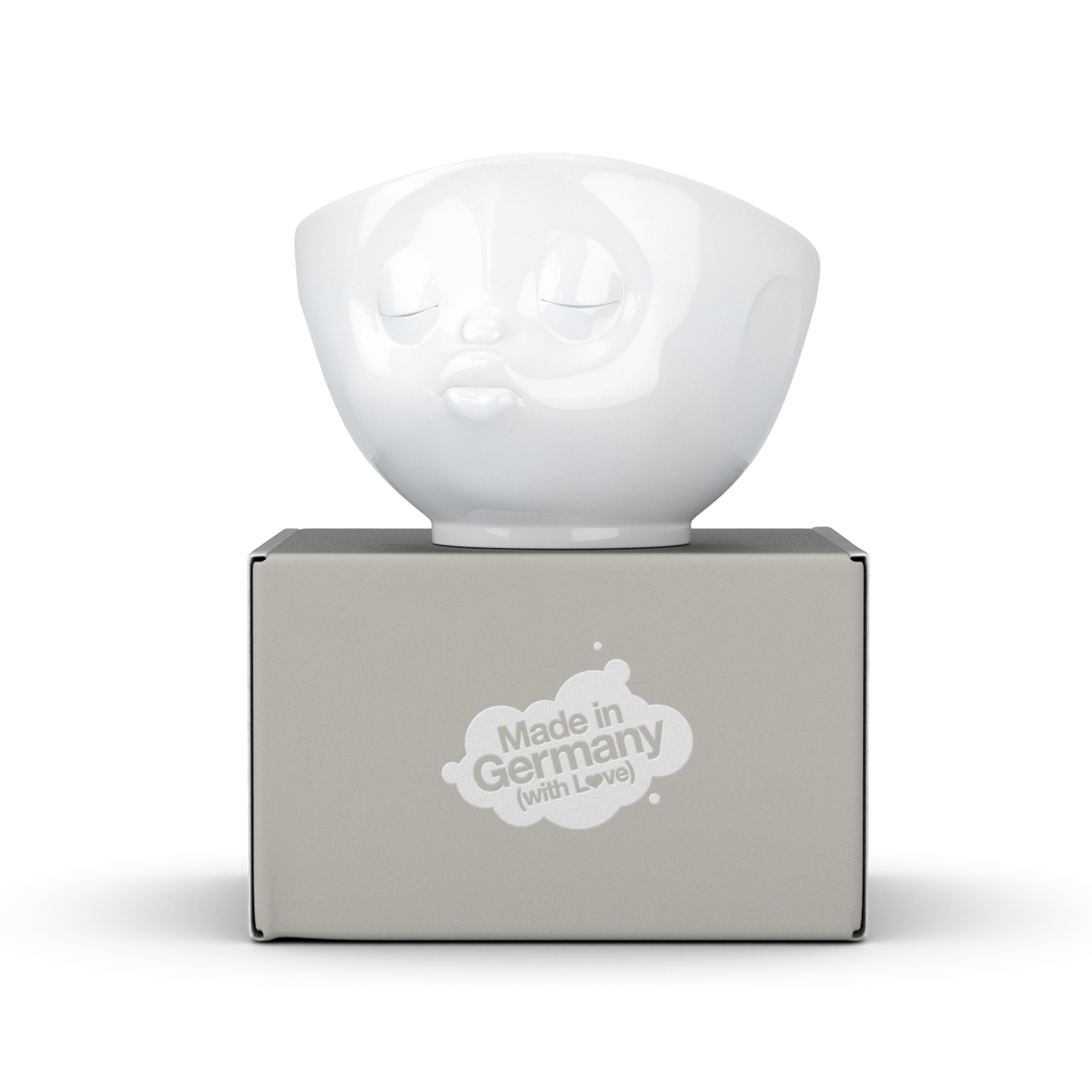 FIFTYEIGHT PRODUCTS / Tassen / Schale „Küssend“ (Porzellan, 500ml, weiß, Made in Germany)