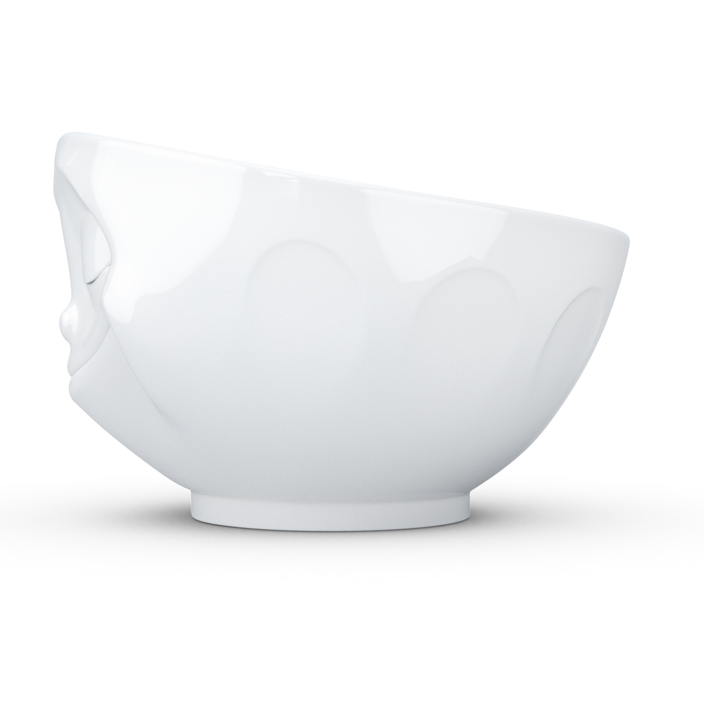 FIFTYEIGHT PRODUCTS / Tassen / Schale „Glücklich“ (Porzellan, 500ml, weiß, Made in Germany)