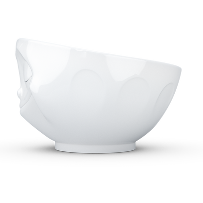 FIFTYEIGHT PRODUCTS / Tassen / Schale „Glücklich“ (Porzellan, 500ml, weiß, Made in Germany)