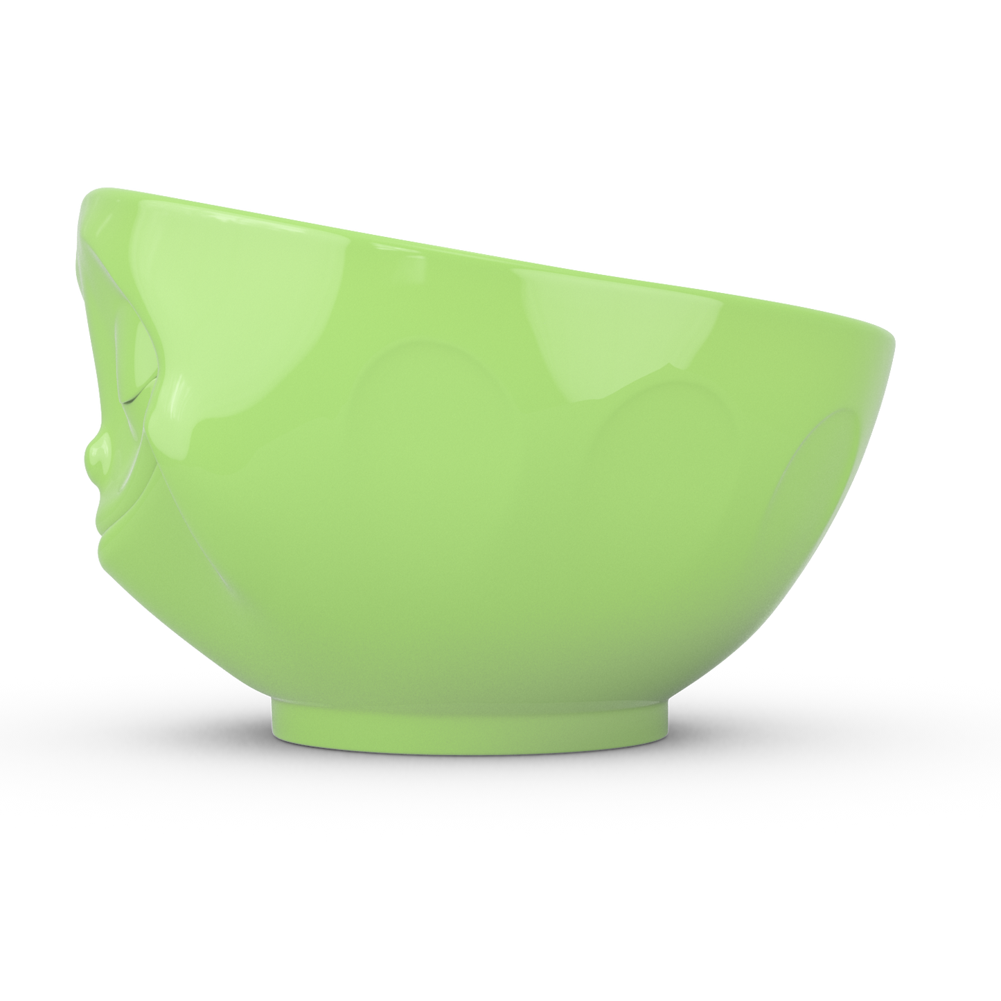 FIFTYEIGHT PRODUCTS / Tassen / Schale „Glücklich“ (Porzellan, 500ml, hellgrün, Made in Germany)