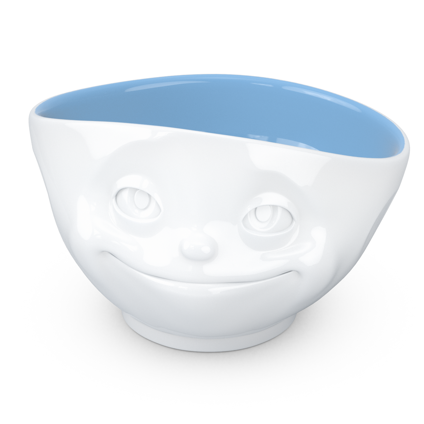 FIFTYEIGHT PRODUCTS / Tazze / Ciotola "Sognante" (Porcellana, 500ml, bianco, interno oceano, Made in Germany)