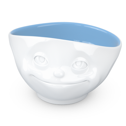 FIFTYEIGHT PRODUCTS / Tazze / Ciotola "Sognante" (Porcellana, 500ml, bianco, interno oceano, Made in Germany)
